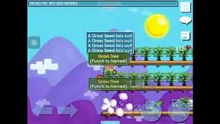 GrowTopia - HARVESTING 600 GRASS SEEDS!? | Dirt to Devils #3