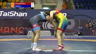 Round 3 WW - 76 kg: I. ZHANATAYEVA (KAZ) v. S. HAMZA (EGY)