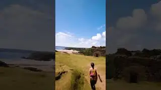 Three Cliffs Bay Wales and Pennard Castle