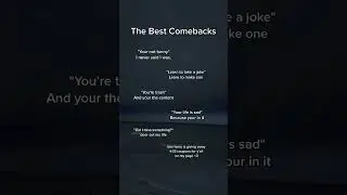 The best comebacks