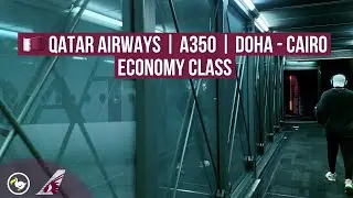 Qatar airways flight review | Doha Hamad - Cairo | A350 | Economy class 