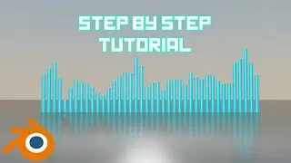 Easy Fake Audio Spectrum Analyser Animation using Geometry Nodes - Blender Tutorial