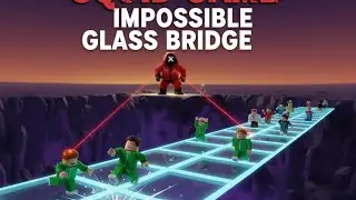 Impossible Glass Bridge 😱 Roblox Squid Game Gameplay (Noob to Pro)