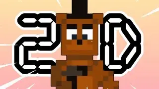 Playing FNAF in 2D is CRAZY? | One Night in 2D