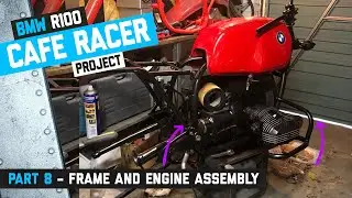 BMW R100 Cafe Racer, часть 8 &mdash; Сборка рамы и двигателя