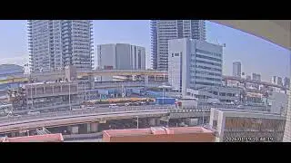 阪神高速3号神戸線 京橋PA付近 ライブカメラ Japan Hanshin Expressway No.3 Kobe Line Kyobashi rest area near Live Camera.