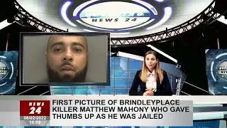 First photo of Brindleyplace killer Matthew Mahony giving thumbs up as he is jailed