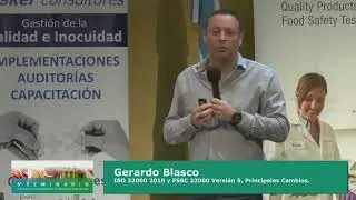 6to Seminario Gestión de la Inocuidad, 2019, Gerardo Blasco, Normas ISO y FSSC 22000