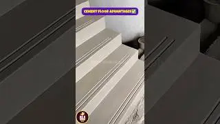 CEMENT FLOOR ADVANTAGES✅ STAIRS GROOVE FLOOR DESIGN IDEAS 💡 #shorts #civil #cement #flooring #design