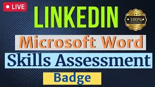How to Get a LinkedIn Verified Skills Badge | Microsoft Word LinkedIn Skill Test #linkedin