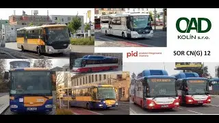 Autobusy SOR CN 12 a SOR CNG 12 (Dopravce OAD Kolín) na linkách PID na Kolínsku