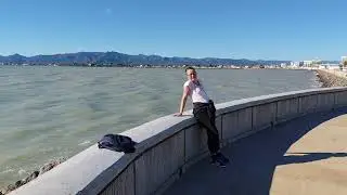 Heftige Winterstürme im Hafen Burrianova / Valencia