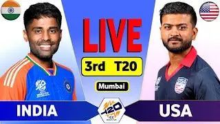 India vs USA  3rd T20 Live Match Today | T20 World Cup 2026 | IND vs USA Live Score & Commentary