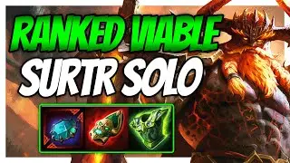 SURTR IS FINALLY VIABLE IN RANKED! - Smite Season 10 Ranked Surtr solo