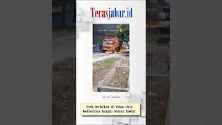 terjadi kebaran di duga akibat tangki solar yang bocor terkena percikan api
