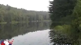 Largemouth Bass Fishing At Mountaindale Park (Braden Brook), Sullivan County New York