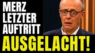Pl&ouml;tzlich drehts Merz den Magen um! - Selbst Moderatorin lacht ihn aus!