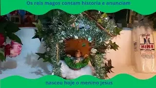 grupo de Reis do Barreiro conta história e anuncia, nasceu hoje o menino jesus