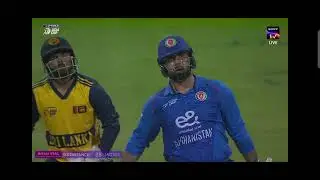 Mohammad Nabi hit 5 sixes in last over against Srilanka team 