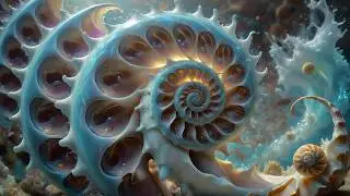 Nautilus Evolution 2, AI Psychedelic Animated Art   AV 107
