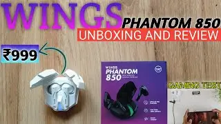 Wings Phantom 850🔥PUBG GAMING TEST🔥40MS low latency 🔥 BEST GAMING EARBUDS UNDER 1000