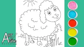How to Coloring Sheep Animals  ❤ | Cute Goat Animals For Kids & Toddlers | Let's Coloring together
