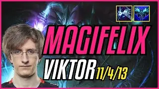 MAGIFELIX - VIKTOR vs ZED MID - EUW CHALLENGER - PATCH 11.9 QUADRAKILL
