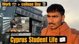 Job💼 + Collage 📚 Day In Cyprus 🤯|| Exam Day 📖 || Cyprus Student Life || New Update For Colleges 🥵