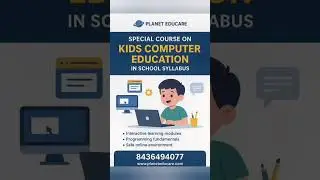 Kids Computer Education Course | Planet Educare #computercourse #english #education