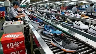 Quick Factory Tour | Inside a Sneakers Factory | How Modern Shoes Are Made Step by Step