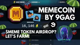 Airdrop Guide: Memecoin by 9gag (Video guide with steps)
