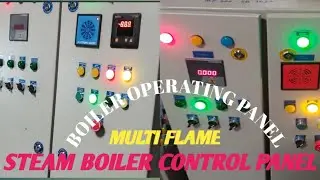 multi flame steam boiler control panel easy operating