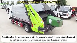 Dongfeng brand 8Ton compactor collection garbage truck Factory Products Sale #garbagetruck #garbage