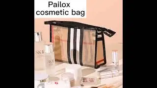 Pailoxbag A60 Mesh  transparent PVC cosmetic bag waterproof wash bag travel cosmetics storage bag