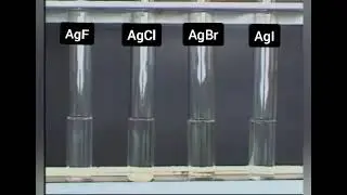 Test for Halide ions in aqueous medium.