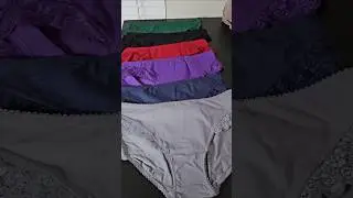 6 Pack Cotton Underwear for Women &ndash; Lace Cheeky Bikini Panties, Soft Stretch Hipster Briefs.