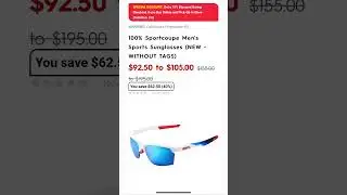 Motorhelmets Store Sale Spy Optic Flyer Adult and 100% Sportcoupe Men's Sports Sunglasses #shorts