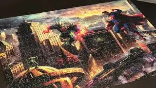 1000 Piece Superman Jigsaw Puzzle Time Lapse