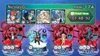 Summer illya vs NOVA Heaven Scorching Raptor crest monowater team [Grand Summoners)