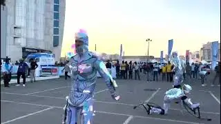 Jumping Stilt Artists