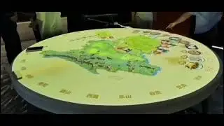Large screen table touch screen 3D video unity games 30points interactive projection finger touch