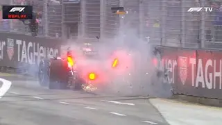 Liam Lawson FP3 Crash | 2025 Singapore GP