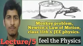 Monkey problem, Newton's laws of motion class 11th & JEE physics.