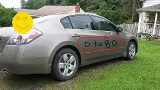 2007 Nissan Altima 2.5 L 4CYL 0 to 80 real world testing and my cat Todd...