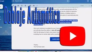 Auto doblaje en YouTube 2024