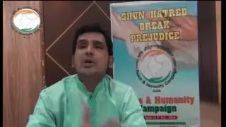 Prajal Sakhardande  on Inter-community relations for Peace & Humanity
