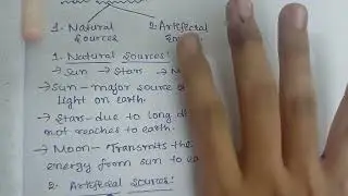 Light Sources || Ilumination || Utilisation of electrical systems || 