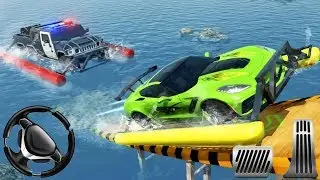 Police Truck Water Surfing Gangster - Driving Police Car | Android Gameplay