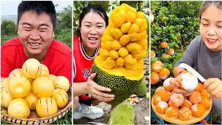 Oddly Satisfying Ninja Fruit Cutting || Farm Fresh Fruit Cutting Skills #17 Asmr