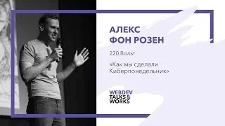 Алекс фон Розен, 220 вольт: &laquo;Как мы сделали киберпонедельник&raquo;